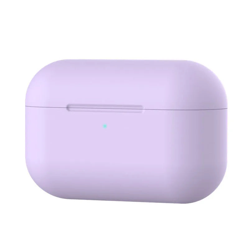 Silicone protective cover for AirPods Pro headphones in multiple colour options showing shock absorption design