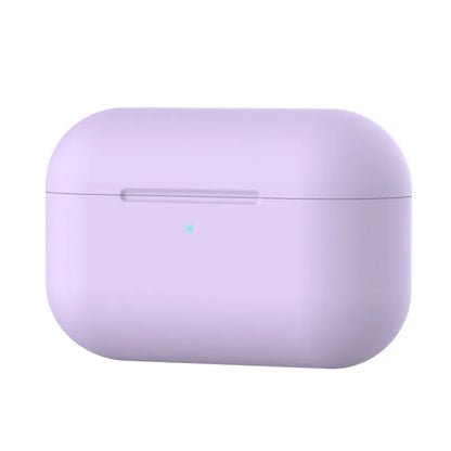 Silicone protective cover for AirPods Pro headphones in multiple colour options showing shock absorption design