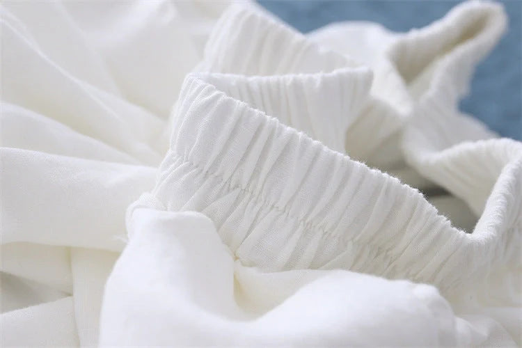 Women's Linen Cotton Bloomers in four colors – Dark Coffee, Dark Green, Plain White, Jet Black