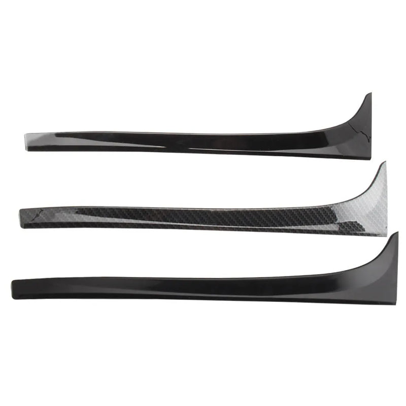 Volkswagen Golf 7 MK7 Car Rear Window Side Spoiler Wing in Glossy Black ABS Plastic, Measuring 41.5 x 12 x 4.5 cm for 2014-2018 1.6L and 1.2T Models, Not Suitable for 1.4T Independent Rear Suspension