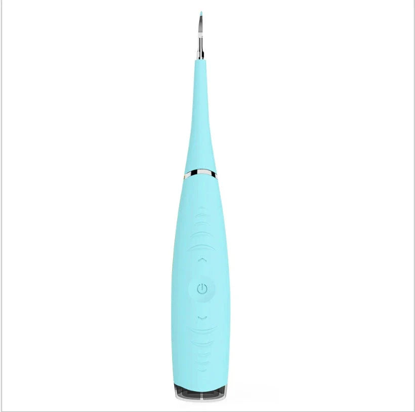 Rechargeable waterproof electric dental cleaner tool with high-frequency vibration technology for effective plaque and tartar removal