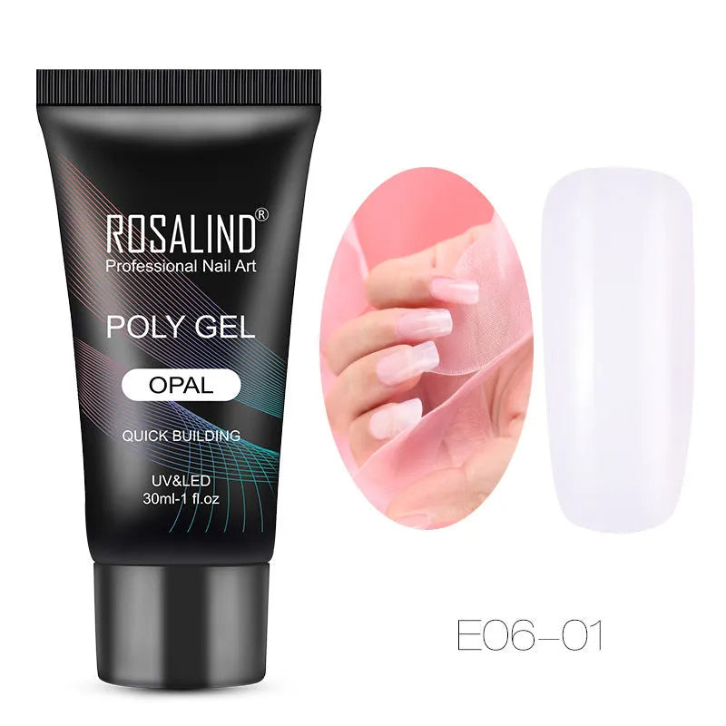 30ml phototherapy glue tube for nail extension and nail art, colloid texture, colours 01 to 10 plus Set A