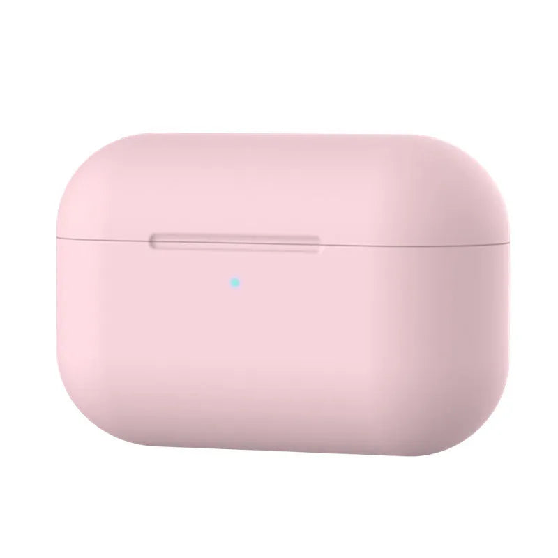 Silicone protective cover for AirPods Pro headphones in multiple colour options showing shock absorption design