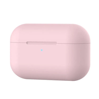 Silicone protective cover for AirPods Pro headphones in multiple colour options showing shock absorption design