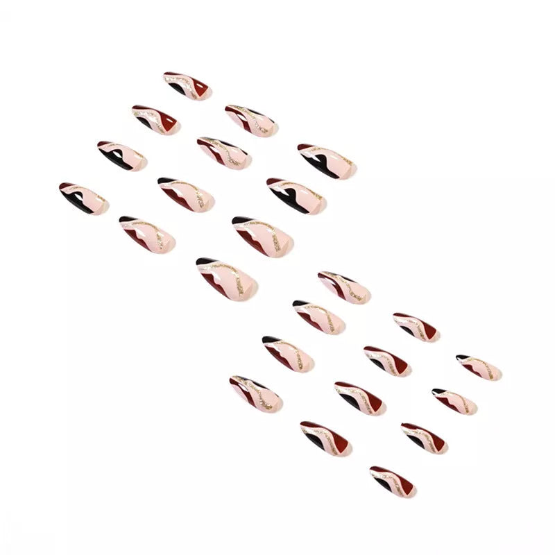 Fake nails with French color matching enamel for a durable, salon-quality manicure