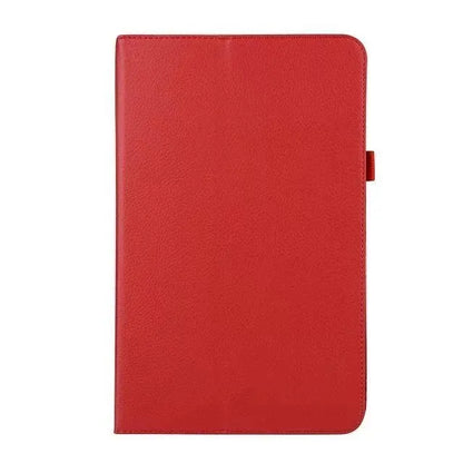 Litchi pattern imitation leather phone case in assorted colours including white, pink, red, and black.