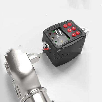 Digital torque meter with display screen and 1/2 inch square drive, metal body