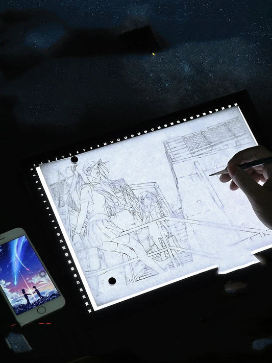 A4 USB Copying Translucent Drawing Board with adjustable brightness for artists