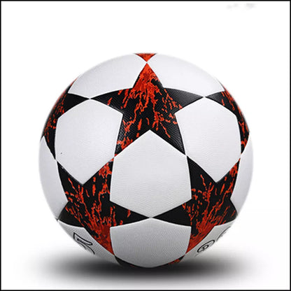 UEFA Champions League football in multi-color options, sizes quasi No. 4 and 5, with PU leather and butyl liner