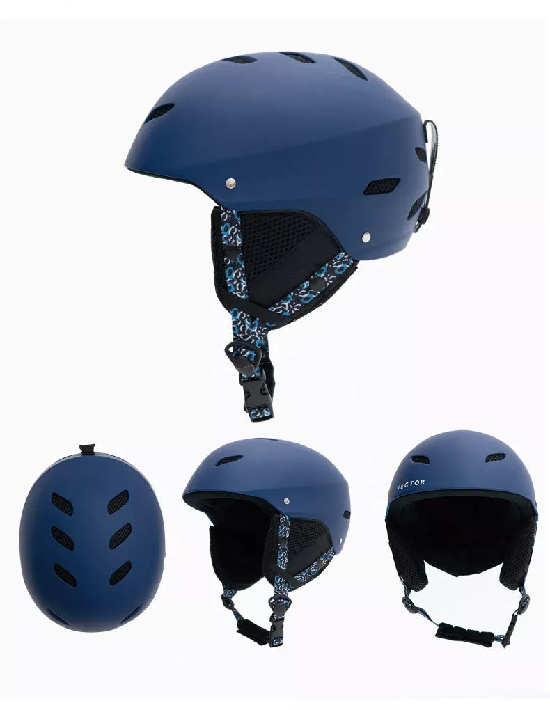 Child ski protective helmet in various colors with EPS+ABS hard shell for safety
