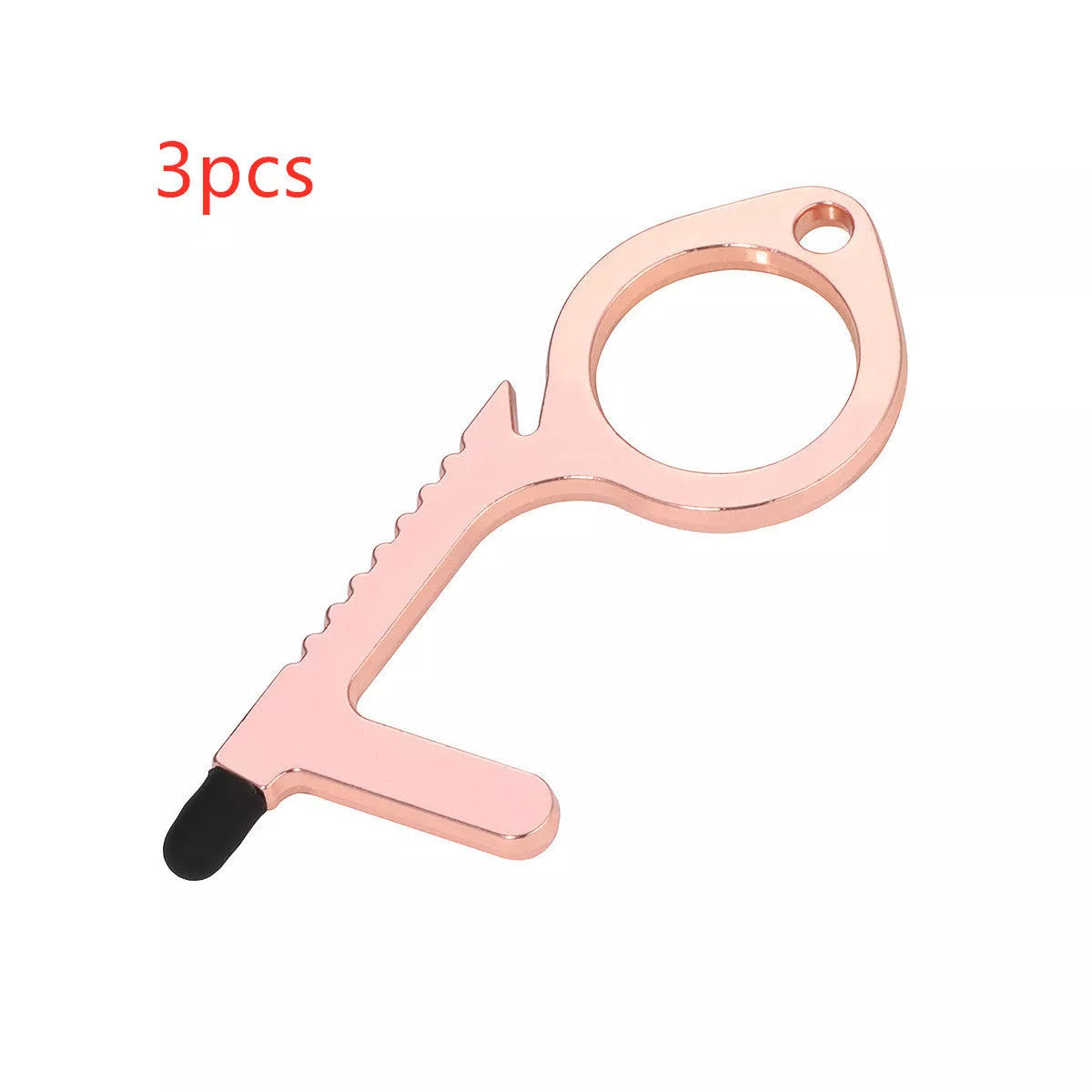 Alloy protective door opener keychain in various colors