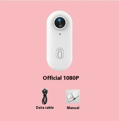 H88 mini 4K black action camera with magnetic mount and waterproof case on a bicycle helmet