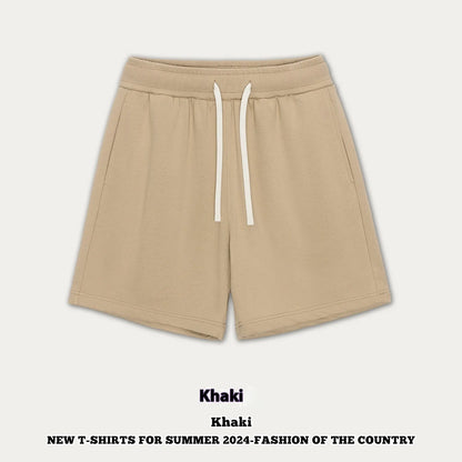 Cotton denim loose-fit casual pants for baby boys and girls in summer colours