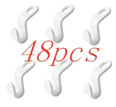 Plastic closet stack hanger rack with 6cm connectors for vertical wardrobe organisation