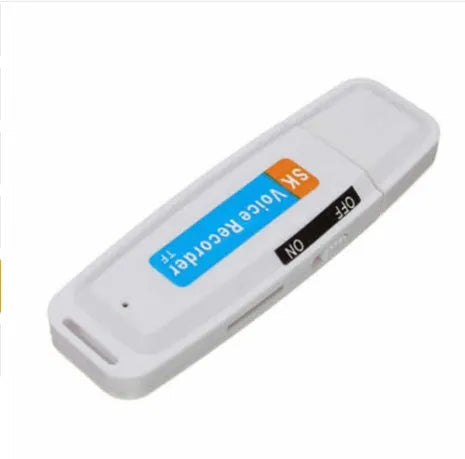 Black and white SK-001 fashion USB flash drive with creative design showing dimensions of 70mm length.