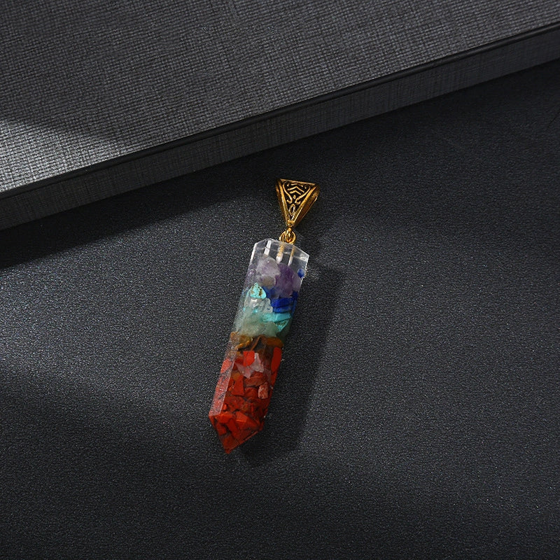 Captivating Healing Crystal Pendant with Natural Stones for Yoga, Meditation, and Spiritual Wellness