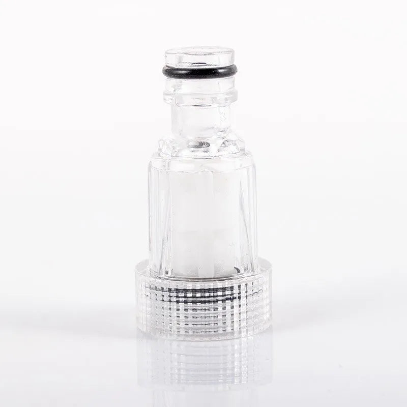 Transparent plastic water inlet joint for Kärcher pressure washer with 3cm diameter