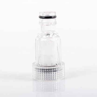 Transparent plastic water inlet joint for Kärcher pressure washer with 3cm diameter