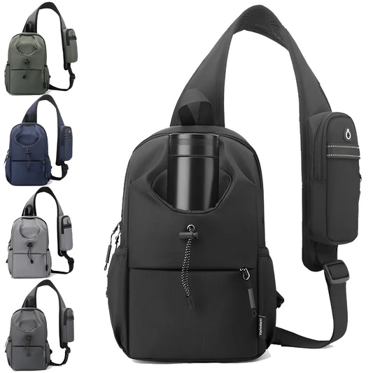 Waterproof oxford cloth kettle crossbody bag for travel in multiple colour options