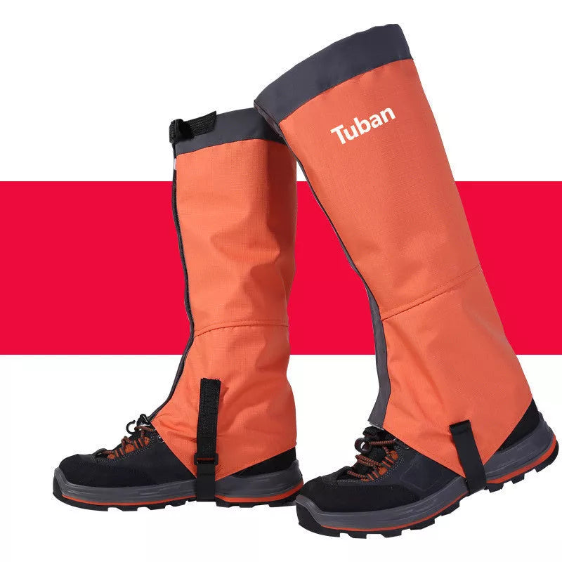 Outdoor Snow Kneepad in Black, Blue, or Orange for skiing and camping
