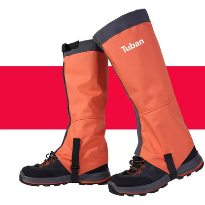 Outdoor Snow Kneepad in Black, Blue, or Orange for skiing and camping