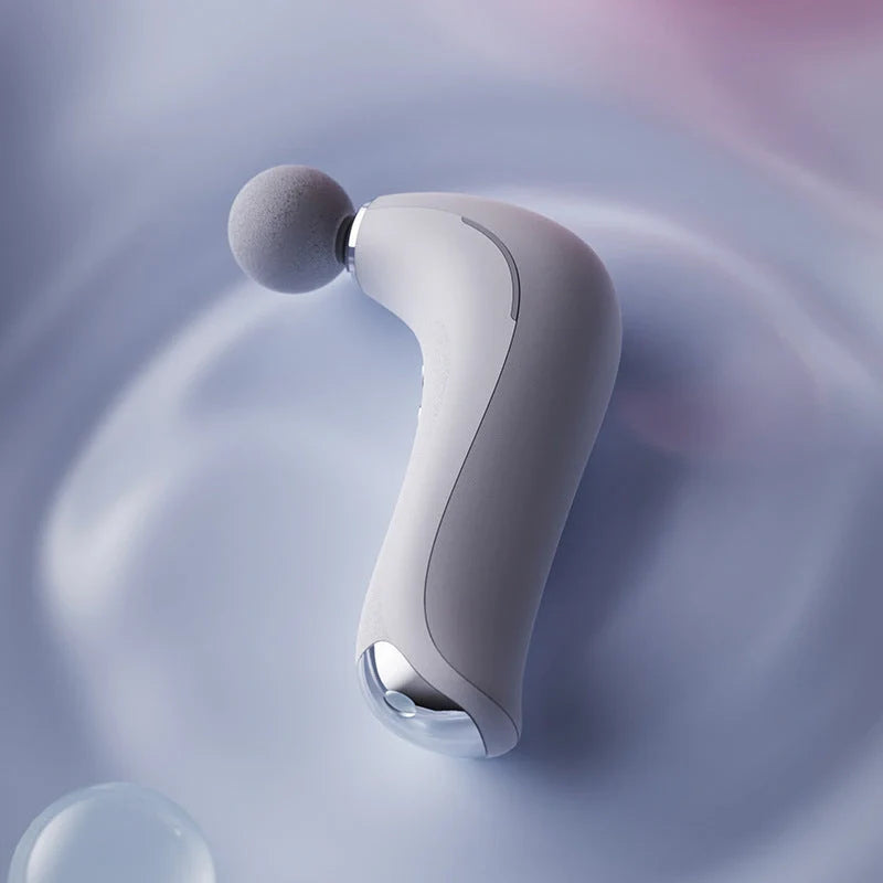 Electric massage gun with LCD display for deep tissue muscle relief