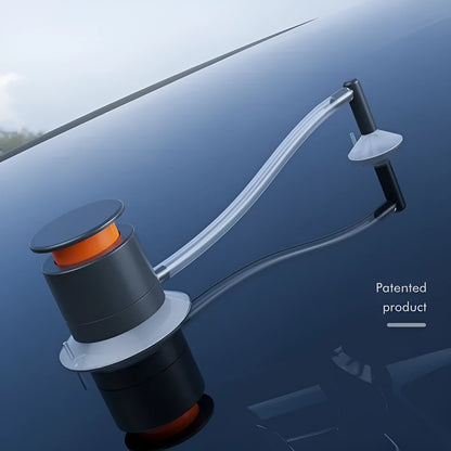 Car windshield crack repair tool with plastic construction and broken glass corrector for DIY chip repair