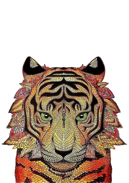 Colorful animal-shaped wooden jigsaw puzzles for kids, educational and fun