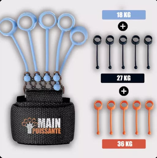 Adjustable Hand Yoga Resistance Band for finger strength training with three tension levels