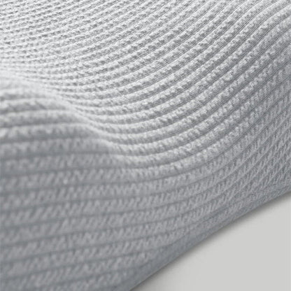 Premium memory foam neck massage pillow with adjustable loft and breathable knitted cotton cover for comfortable, pain-relieving sleep