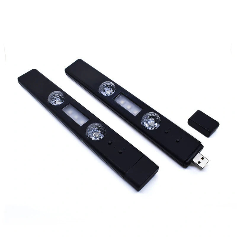 LED Car Footwell Lights creating a starry night effect inside a car