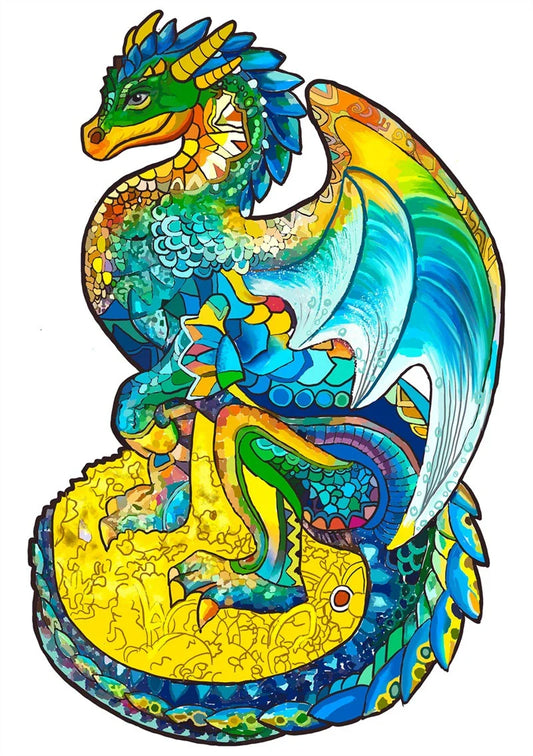 Colorful animal-shaped wooden jigsaw puzzles for kids, educational and fun