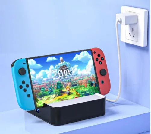 Portable multi-function adapter extension for game consoles with 4K HD projection and compact aluminium alloy housing