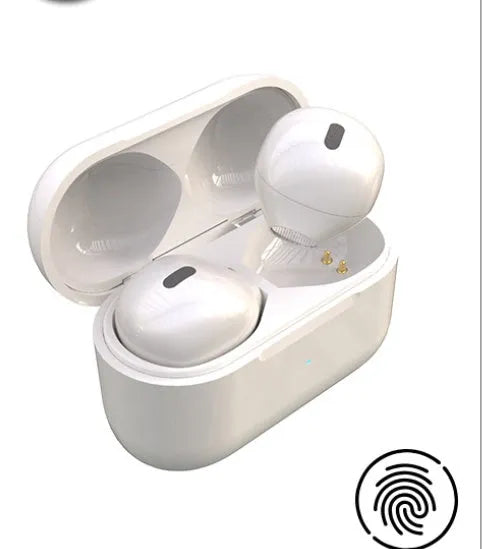 Invisible mini in-ear Bluetooth headset with 9mm discreet design in skin tone colour showing flush ear fit