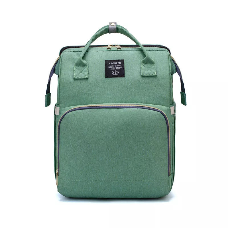 LEQUEEN Portable Folding Crib Mommy Backpack in various colors with 20kg capacity