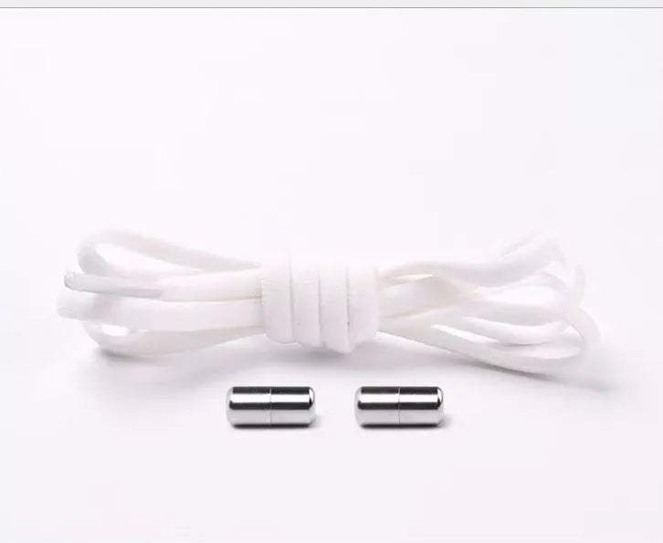 Lazy Laces shoe laces with metal buckles in various colors for a secure fit