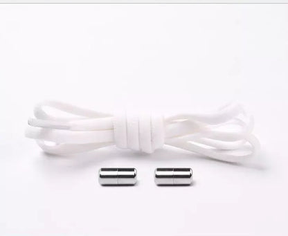 Lazy Laces shoe laces with metal buckles in various colors for a secure fit