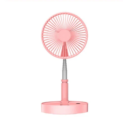 Portable USB Rechargeable Fan with 4 Adjustable Speeds, Powerful Airflow, and Long-Lasting Battery for Indoor and Outdoor Use