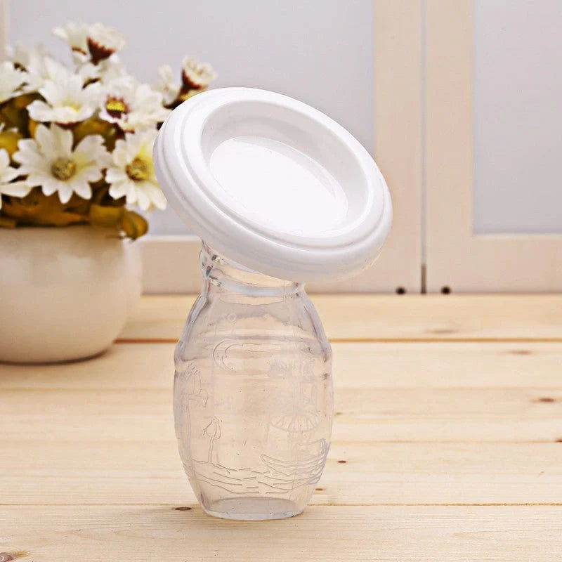 Full Silicone Breast Milk Collector with large opening for comfortable fit