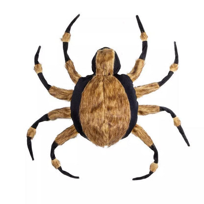 Black spider costume for pets with 8 legs and adjustable straps