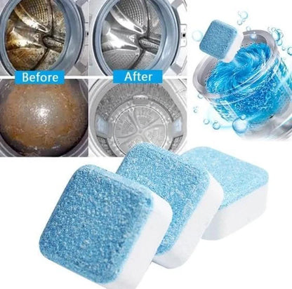 Active Oxygen Washing Machine Cleaner Tablets for deep cleaning and odor removal