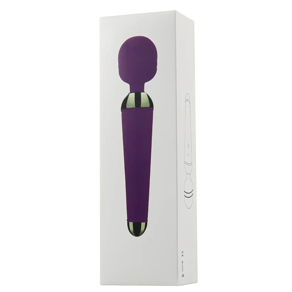 Pink electric AV vibrator with automatic thrusting mechanism, 200mm length
