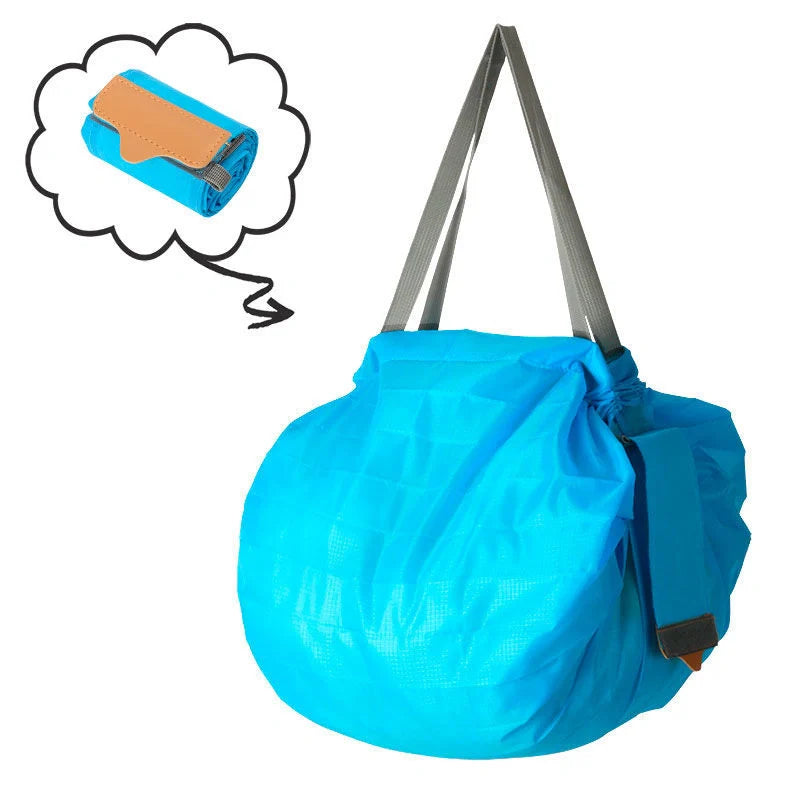 Dorathye Foldable Waterproof Shopping Bags in various colors, showcasing large capacity and durable design