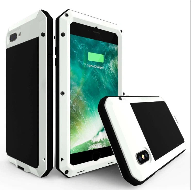 Metal iPhone case for iPhone 11 series in various colors, offering durable aluminum protection