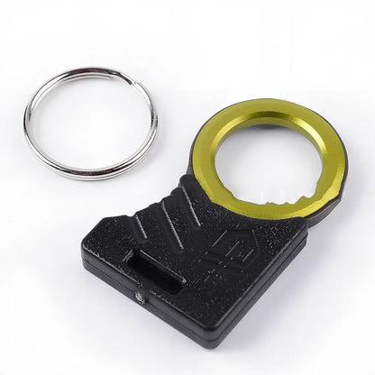 Portable emergency cutting tool with stainless steel blade measuring 4.3cm