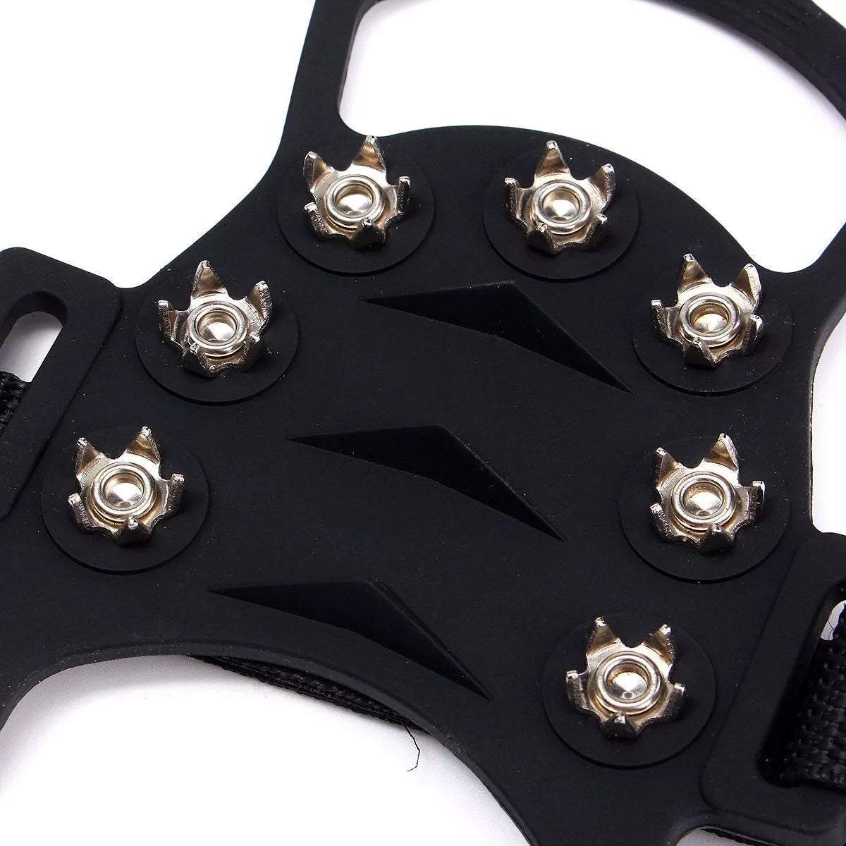 Outdoor Ice Floes Gripper with 10 steel studs for non-slip traction on ice