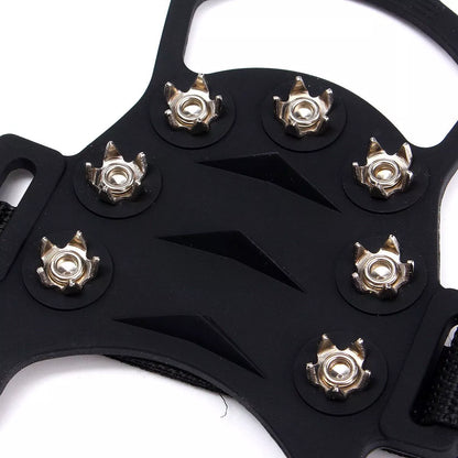 Outdoor Ice Floes Gripper with 10 steel studs for non-slip traction on ice