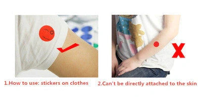 Summer Smile Mosquito Sticker 6-Pack in random colors, non-toxic mosquito repellent