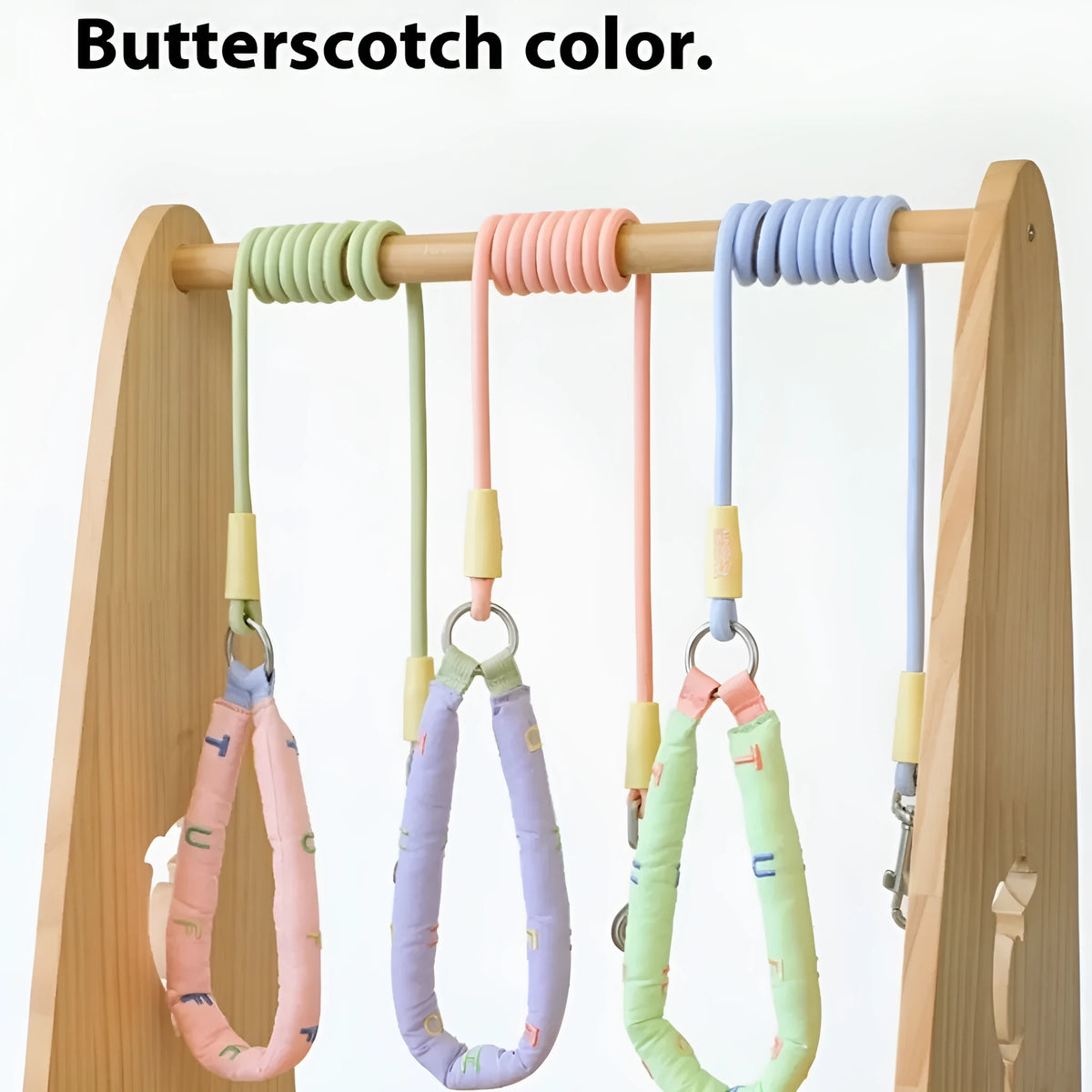 Polyester dog leash 150cm long in pink green purple or raspberry powder with hand holding rope