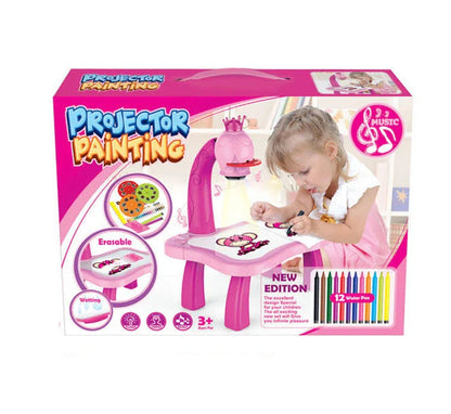 Illuminating Drawing Projector - A versatile toy that projects patterns for children to trace and draw, promoting creativity and development.